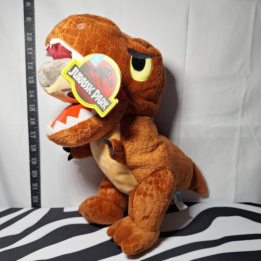 NWT Bark Jurassic Park T-Rex Dog Toy XL
